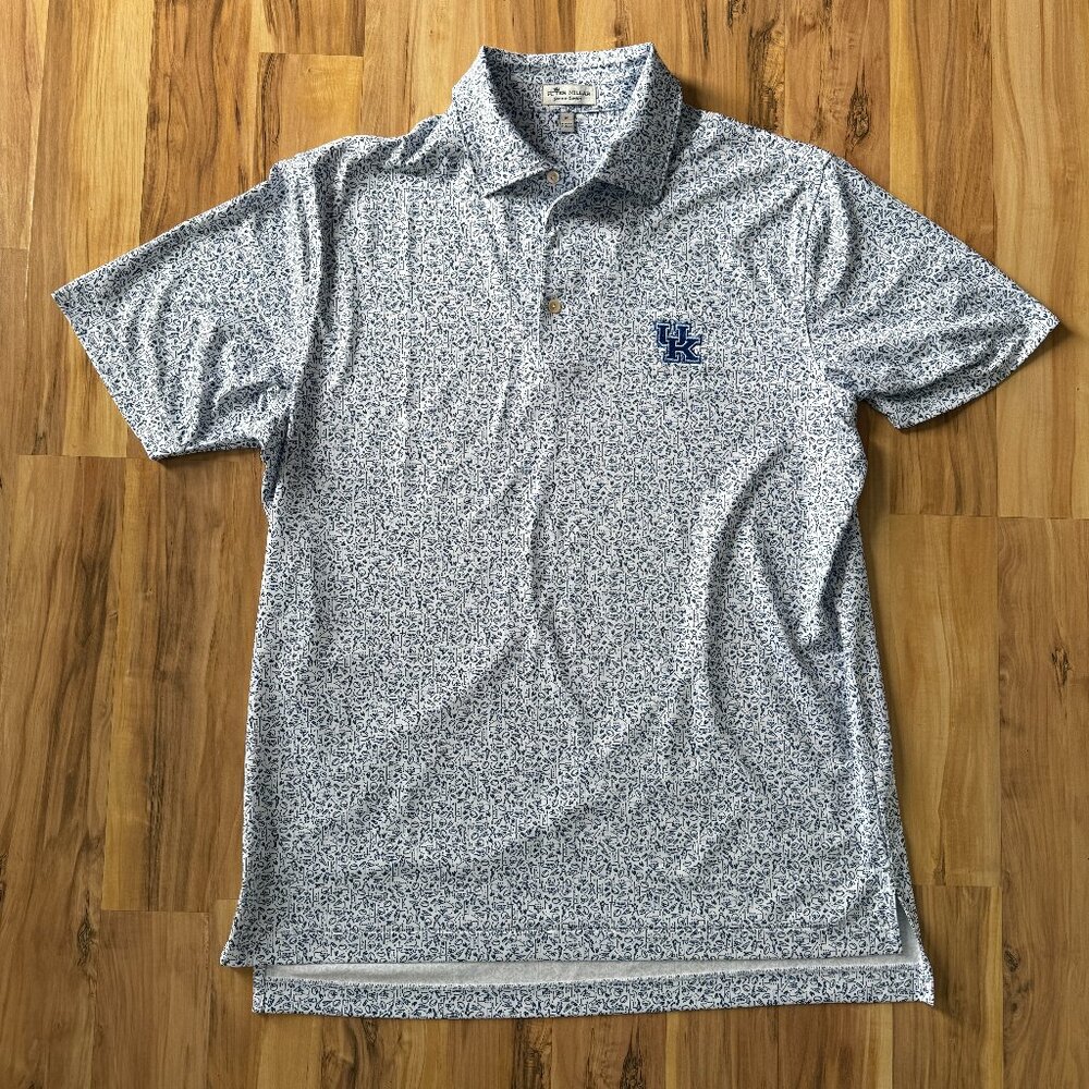 Men's Peter Millar UK Football Polo, Size M, EUC